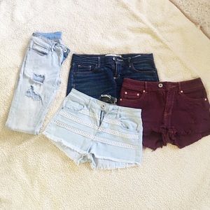 Lot of PACsun/A&F High Waisted Shorts And Pants